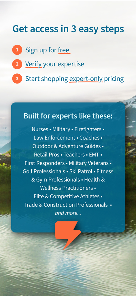 Three easy steps to join ExpertVoice and a list of qualifying professional experts