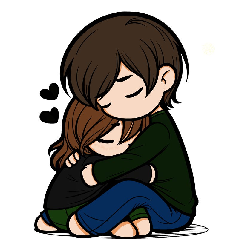 hugging