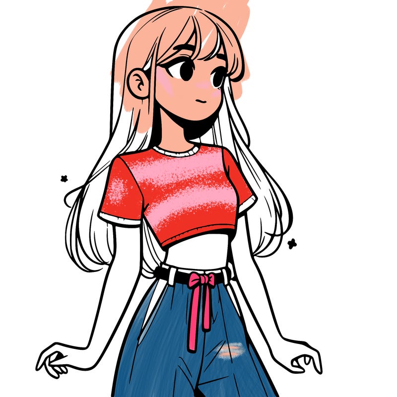 girl in a cute crop top