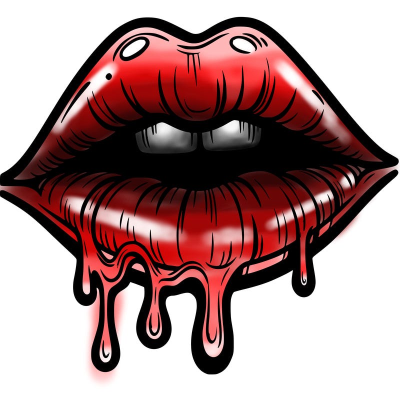 lips that look realistic and drip