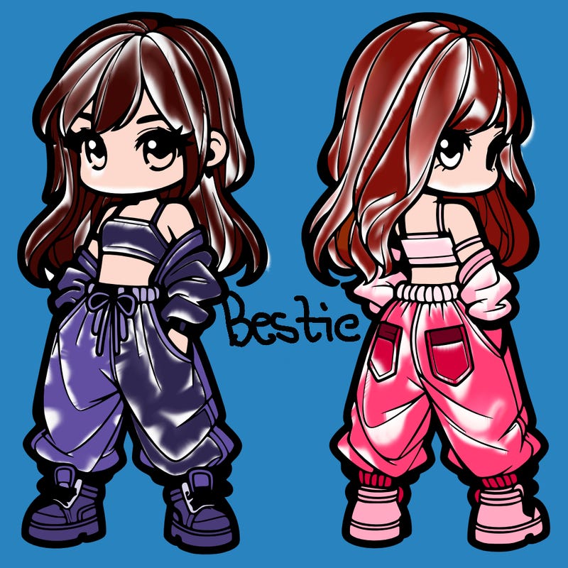 girl in crop top and baggy pants