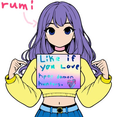 girl holding a blank sign in a long sleeve crop top