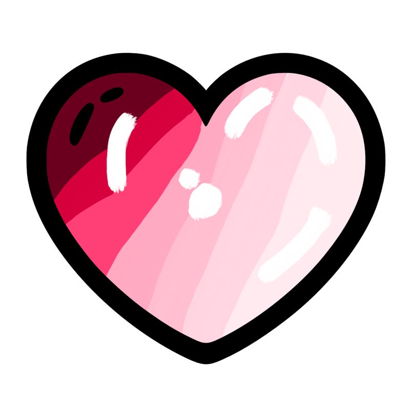 a blank heart