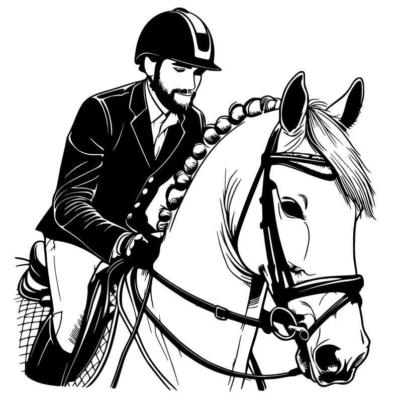 realistic equestrian rider