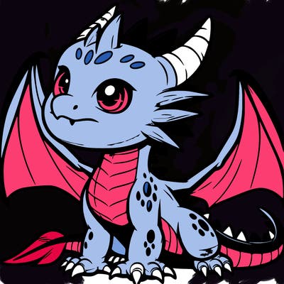 fierce baby night dragon