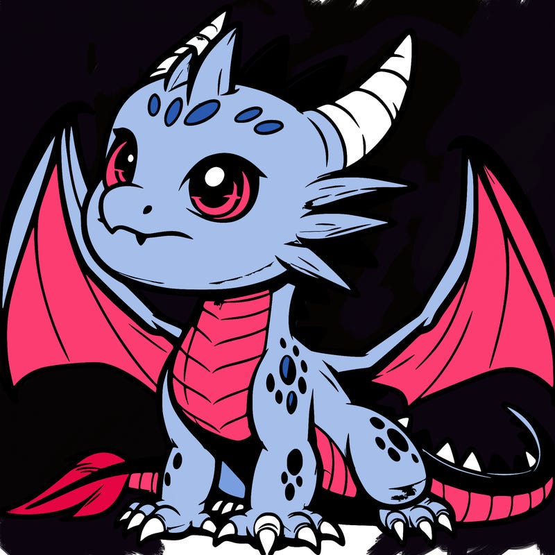 fierce baby night dragon