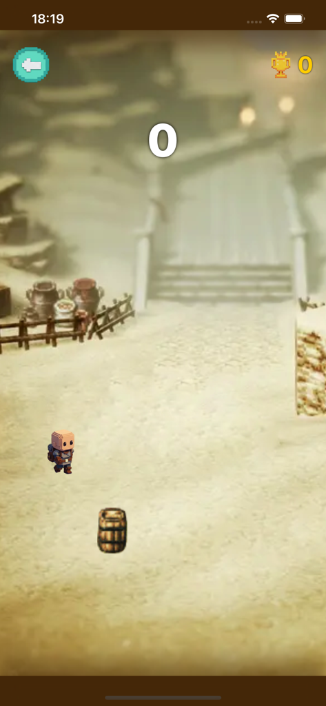 Games For Watch! - A pixel art character walking on a sandy path in a casual mini game from Games For Watch.