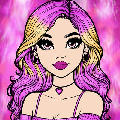 realistic pretty girl