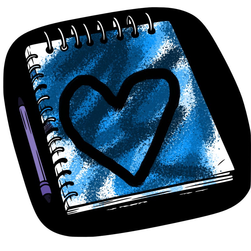 a blank sketch pad
