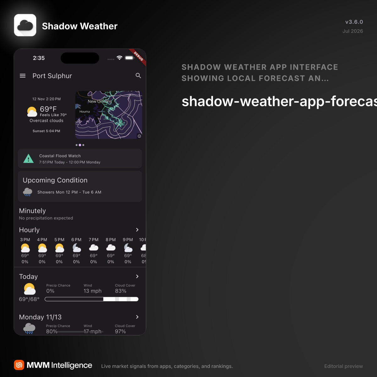 Shadow Weather - Weather App | MWM
