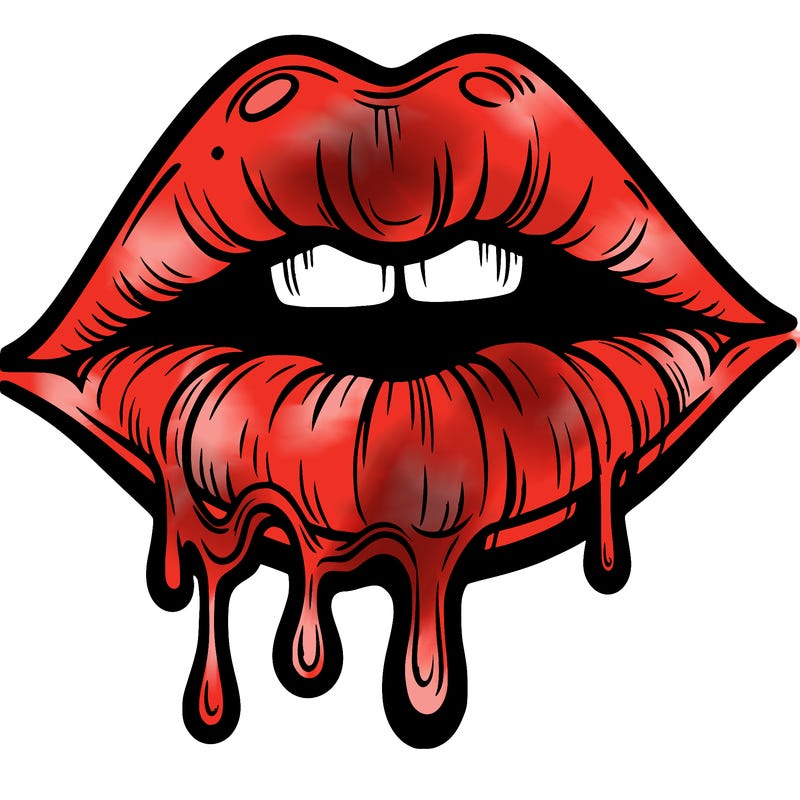 lips that look realistic and drip