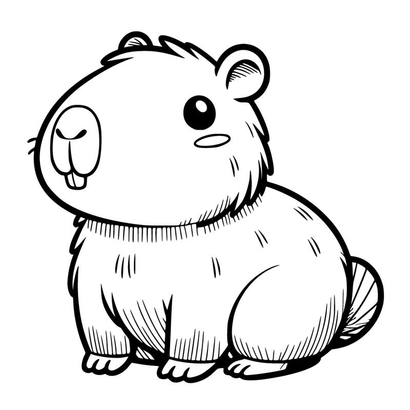 cute capybara