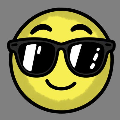 emoji with sunglasses