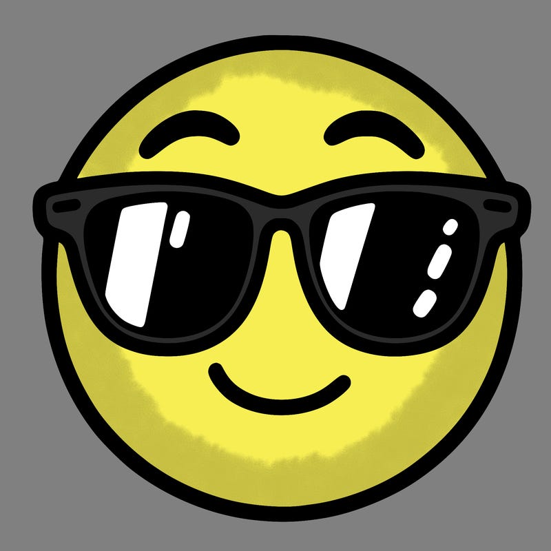 emoji with sunglasses