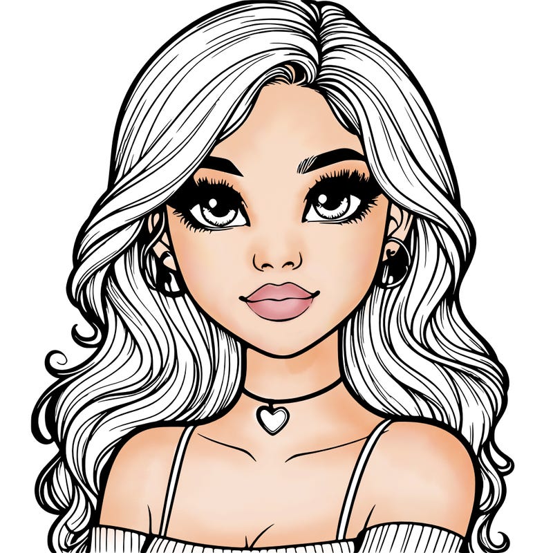 realistic pretty girl