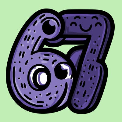 the number 67