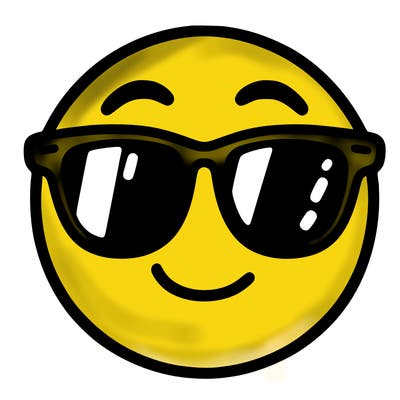 emoji with sunglasses