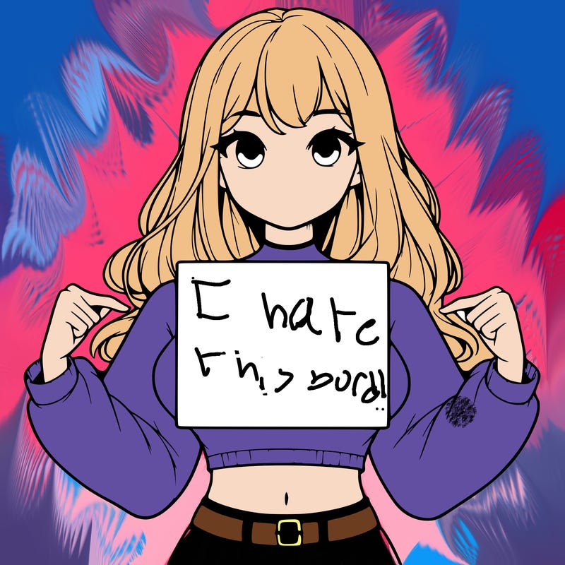 girl holding a blank sign in a long sleeve crop top