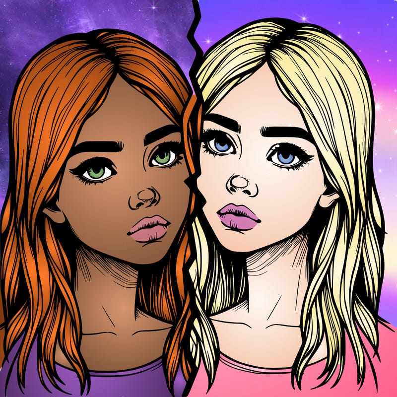 realistic girl split