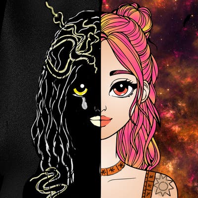 realistic girl split