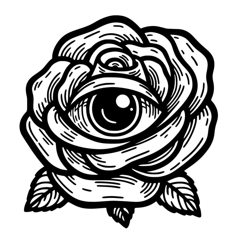 rose with a eye