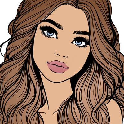 beautiful realistic girl