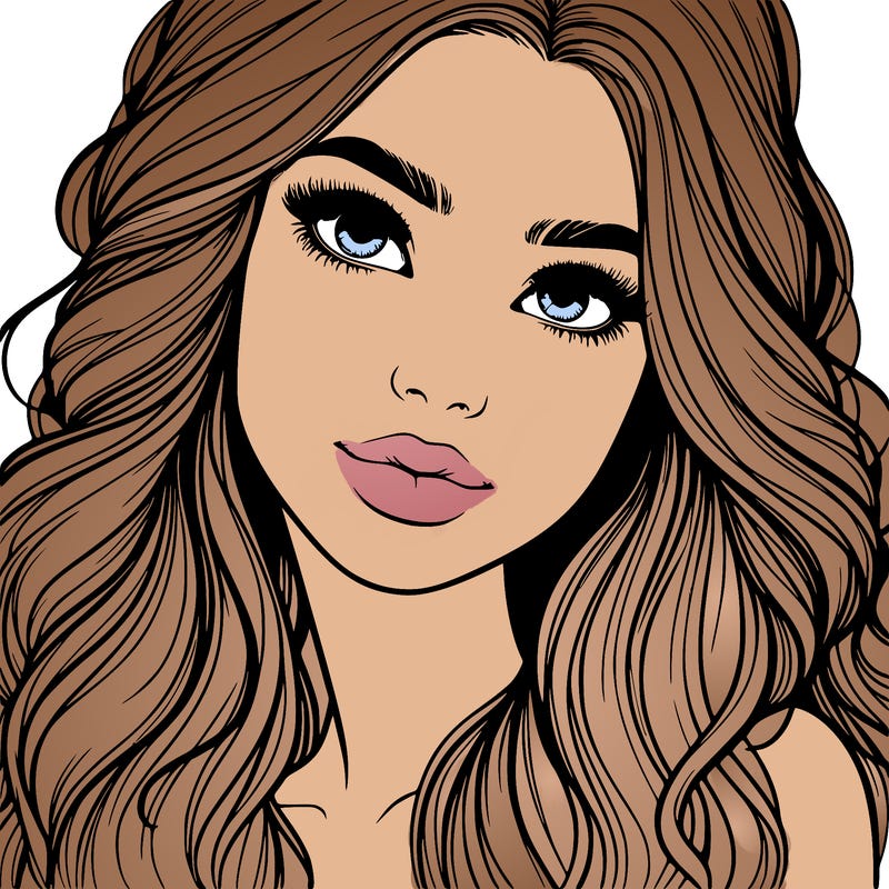 beautiful realistic girl