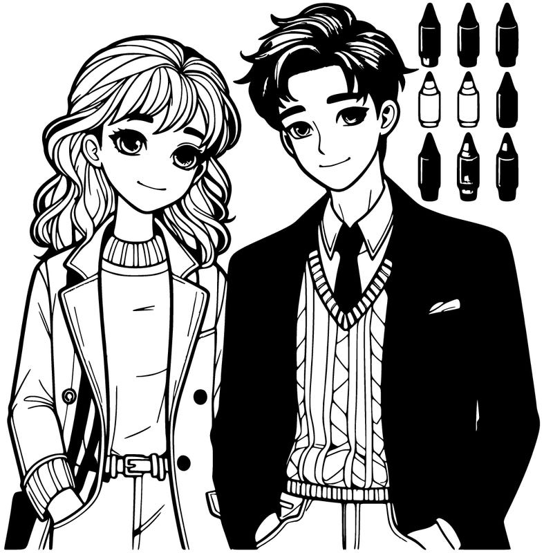 extremely realistic couple girl and boy