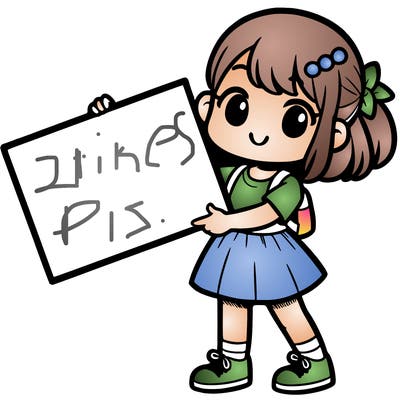 girl holding a big sign