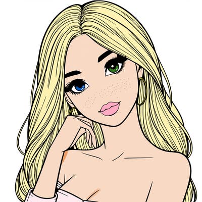 beautiful realistic girl