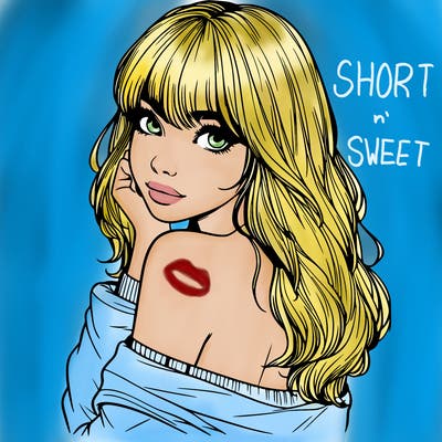 realistic girl with bangs looking over her shoulder