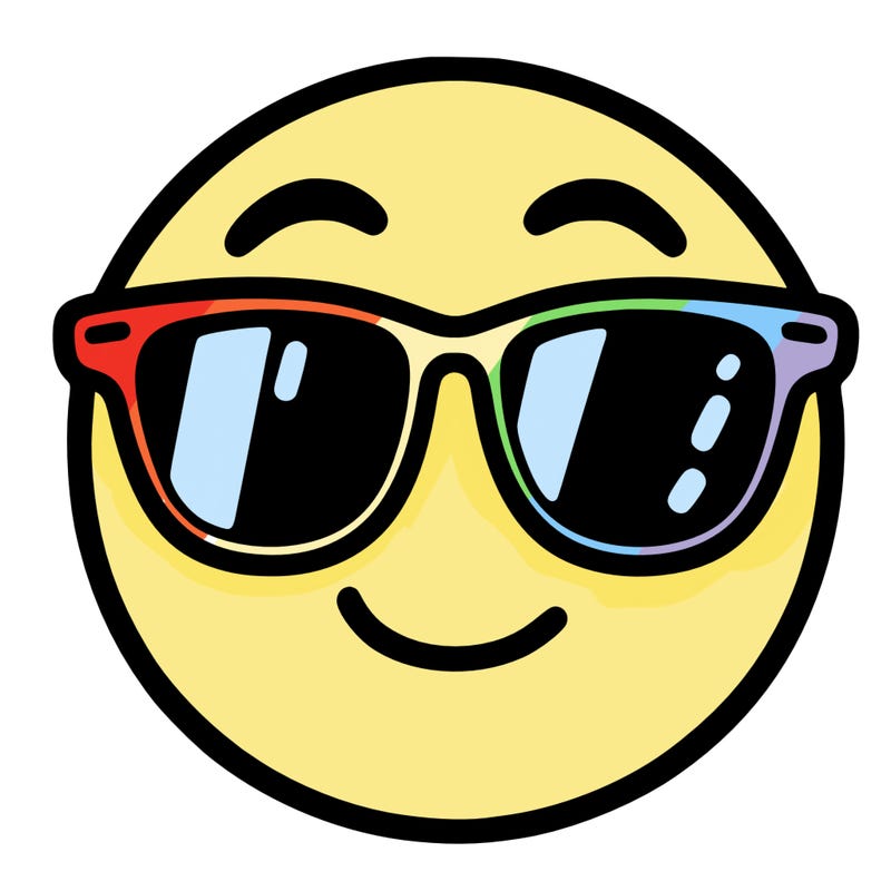 emoji with sunglasses