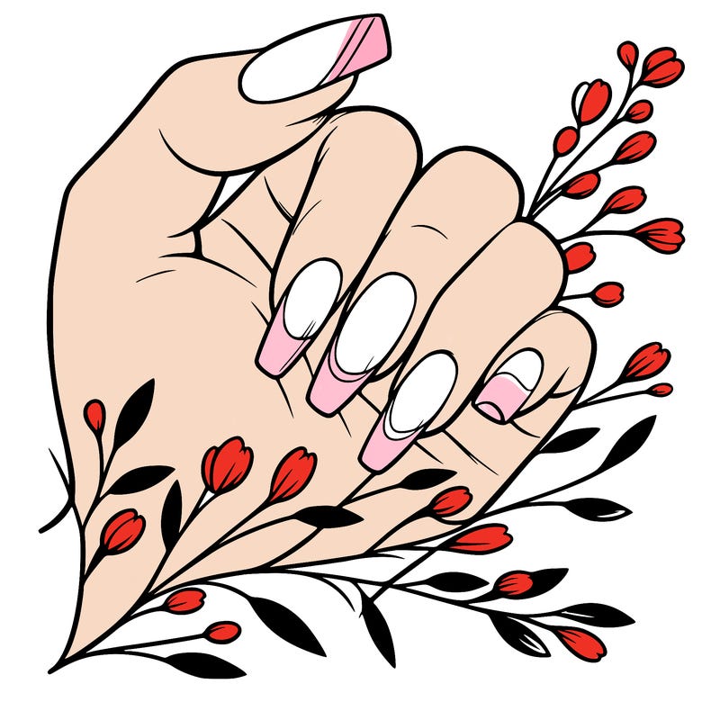 nails with french tip