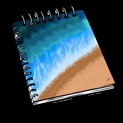 a blank sketch pad