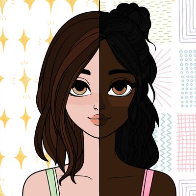 realistic girl split