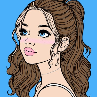 beautiful realistic girl