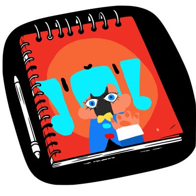 a blank sketch pad