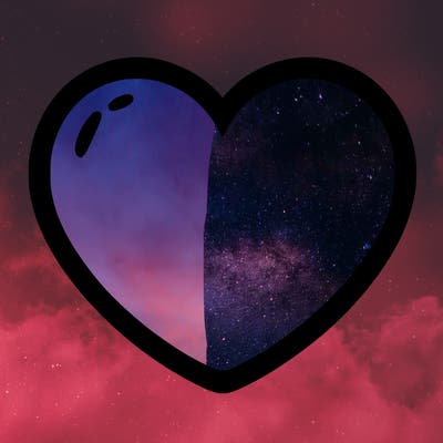 a blank heart