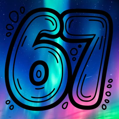 the number 67