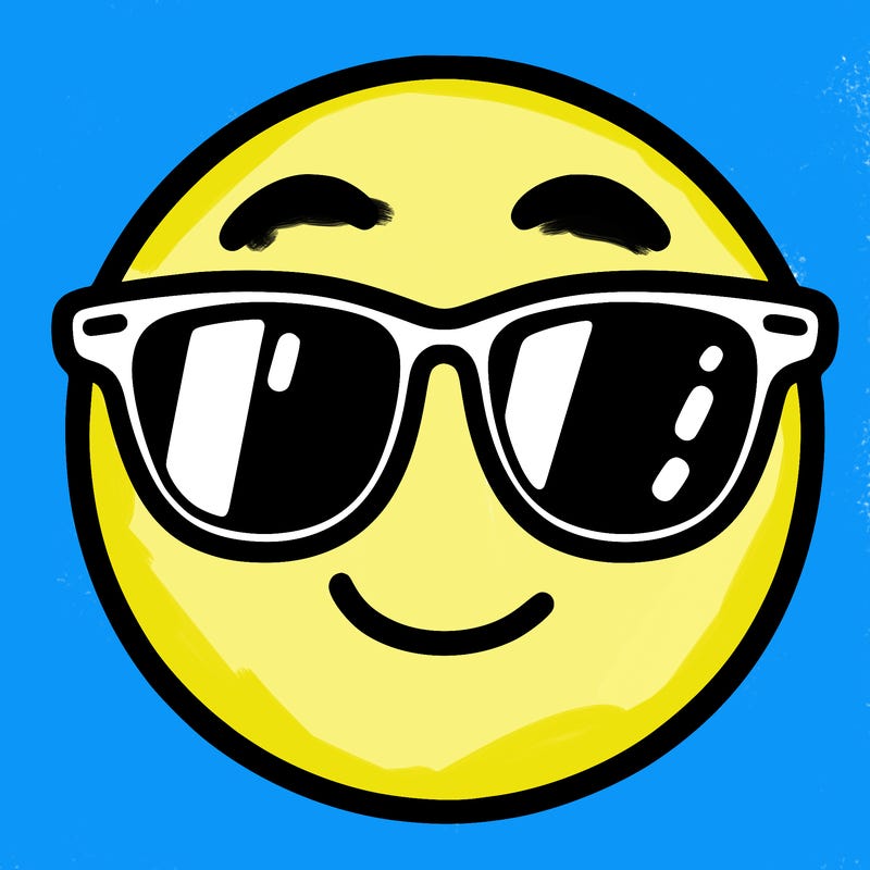 emoji with sunglasses