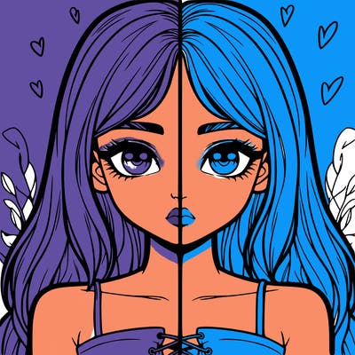 realistic girl split