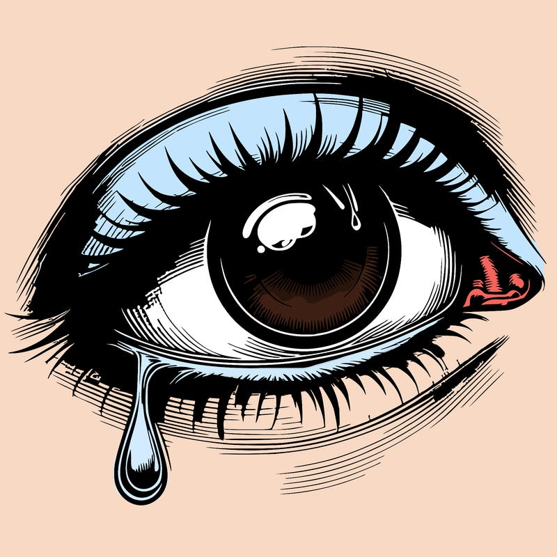 realistic eye one tear
