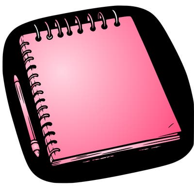 a blank sketch pad