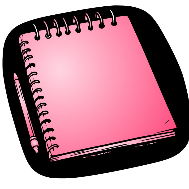 a blank sketch pad