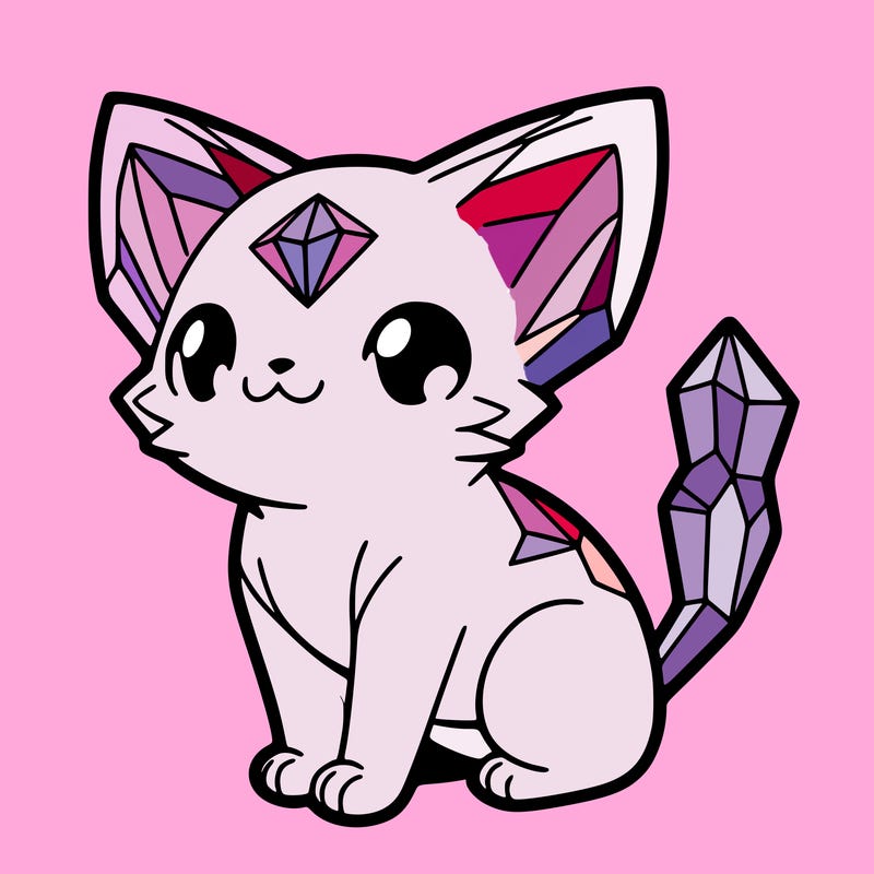 crystal kitten