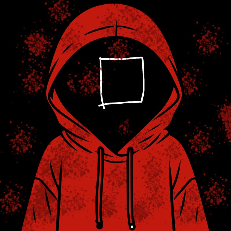 faceless girl in hoodie