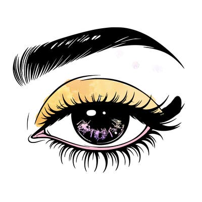 eye closed realistic