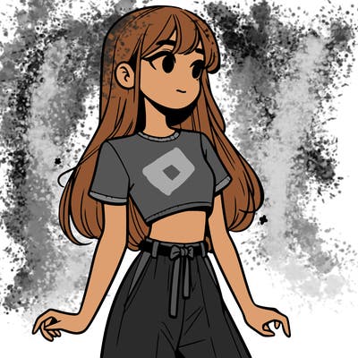 girl in a cute crop top