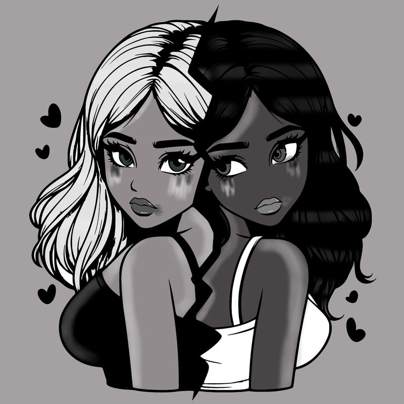 realistic girl split