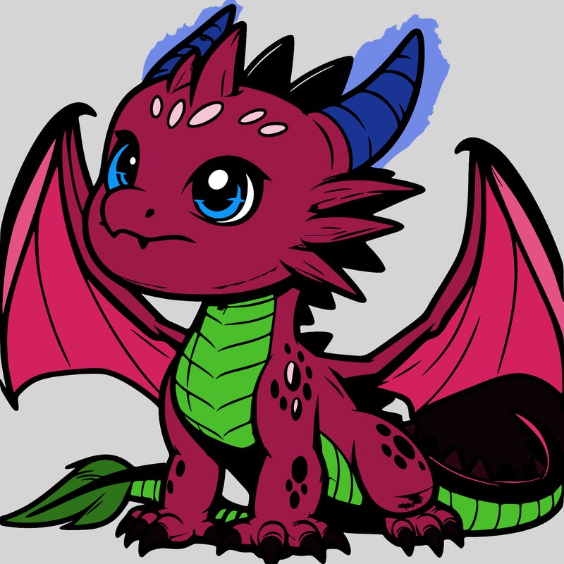 fierce baby night dragon